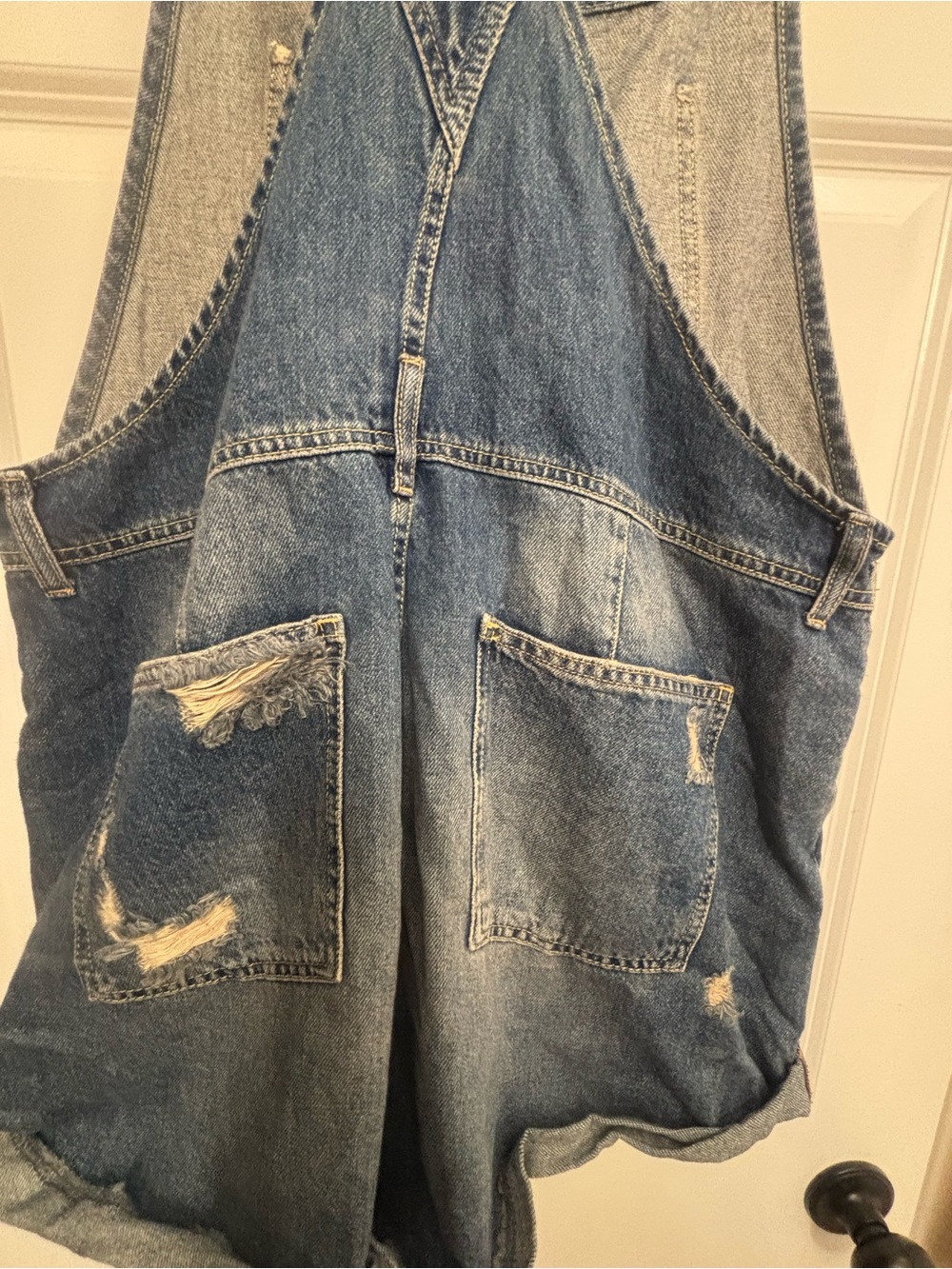 We The Free/Free People Light Blue Denim Shortalls - Picture 6 of 7